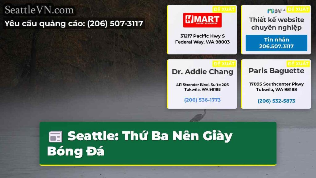 Seattle: Thứ Ba Nên Giày Bóng Đá