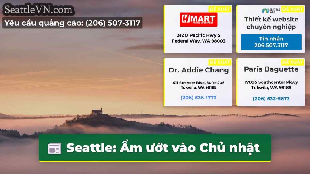 Seattle: Ẩm ướt vào Chủ nhật