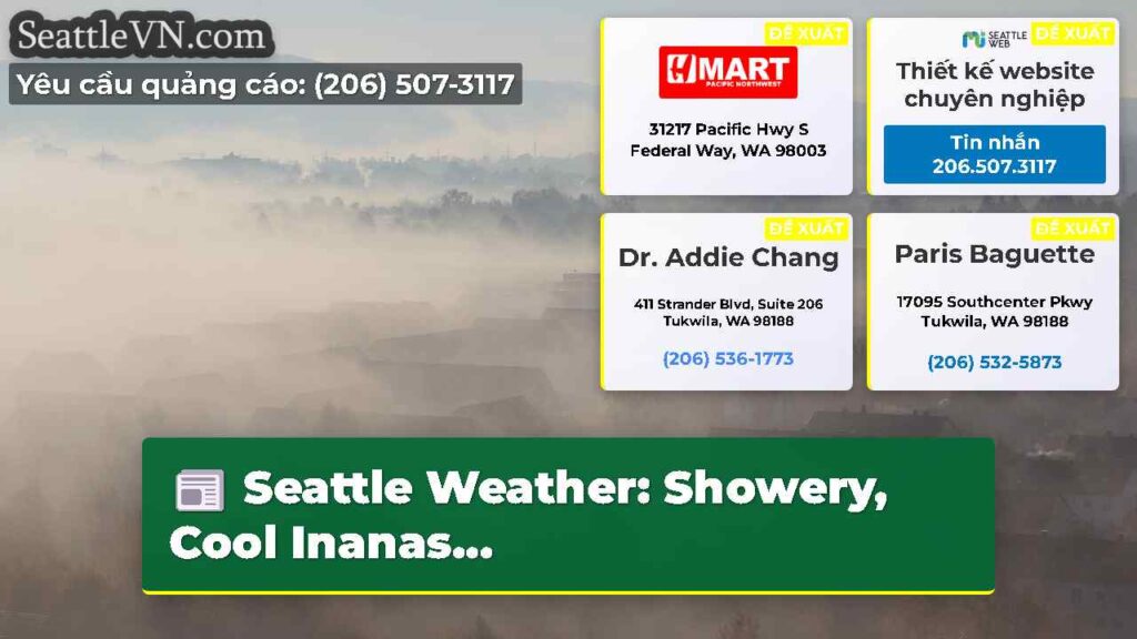 Seattle Weather: Showery, Cool Inanas...