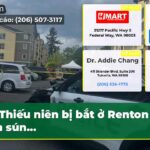 Thiếu niên bị bắt ở Renton vì bắn sún…