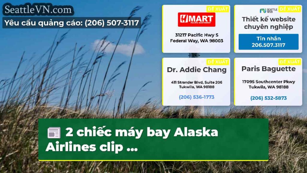 2 chiếc máy bay Alaska Airlines clip ...