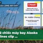 2 chiếc máy bay Alaska Airlines clip …