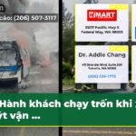 Hành khách chạy trốn khi xe buýt vận …