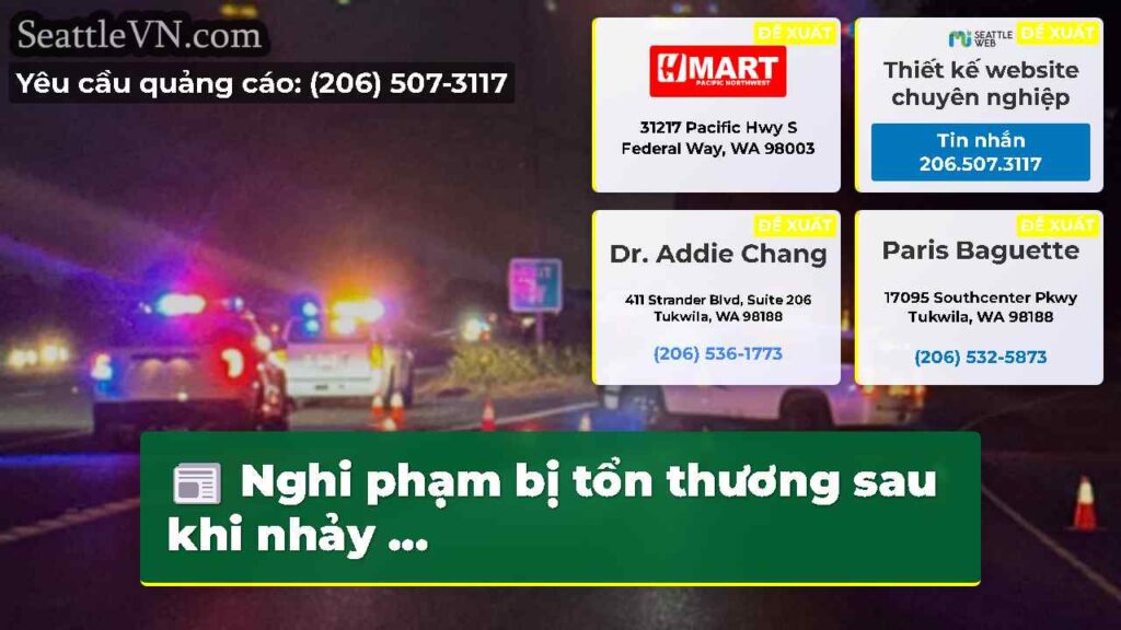 Nghi phạm bị tổn thương sau khi nhảy ...