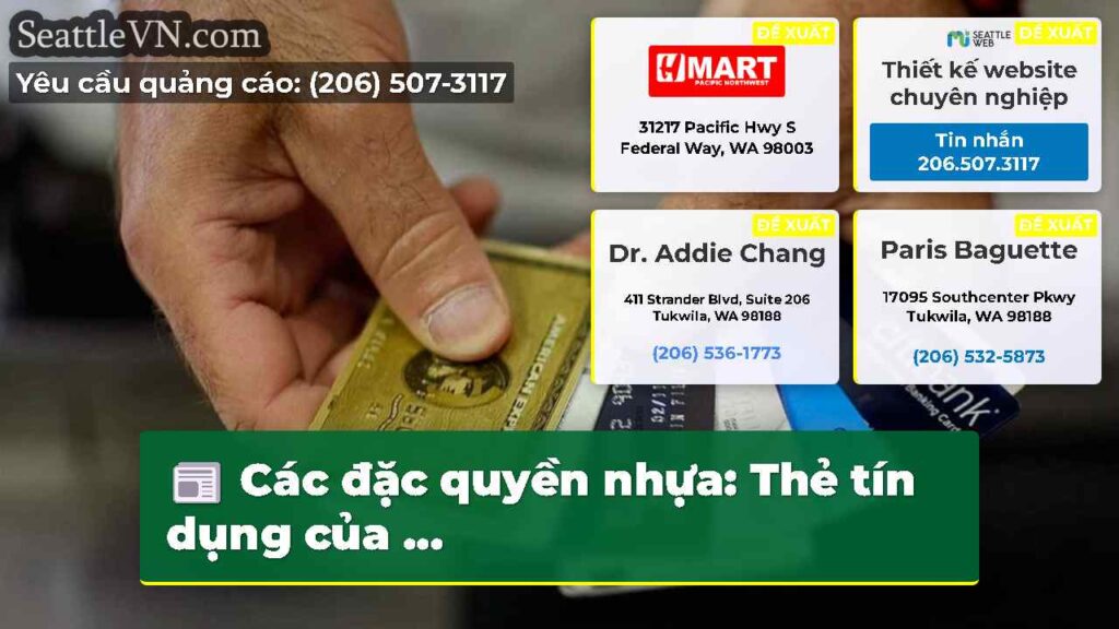 Các đặc quyền nhựa: Thẻ tín dụng của ...