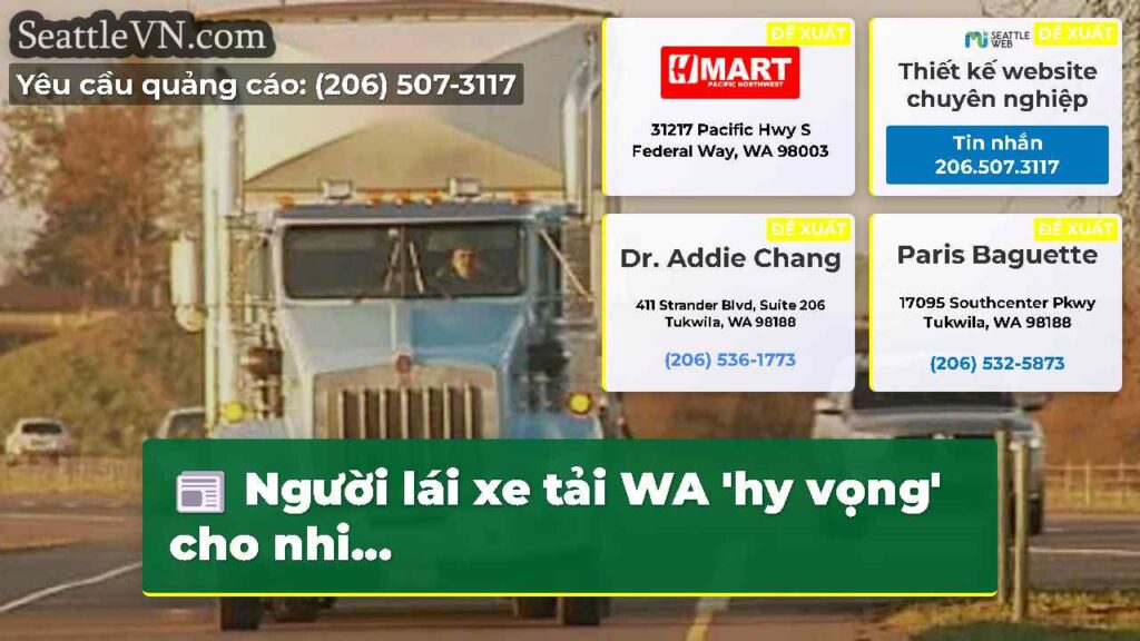 Người lái xe tải WA 'hy vọng' cho nhi...