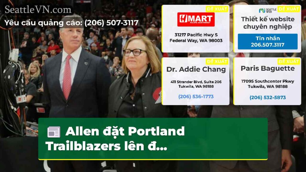 Allen đặt Portland Trailblazers lên đ...