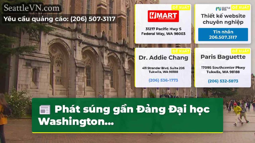 Phát súng gần Đảng Đại học Washington...