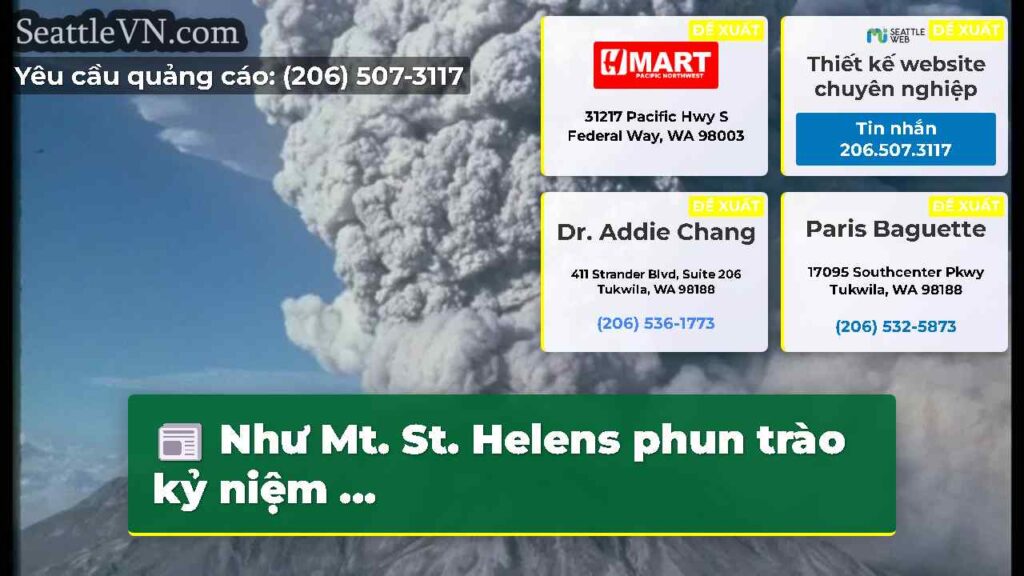 Như Mt. St. Helens phun trào kỷ niệm ...