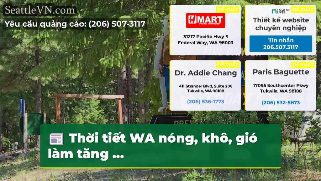 Thời tiết WA nóng, khô, gió làm tăng ...