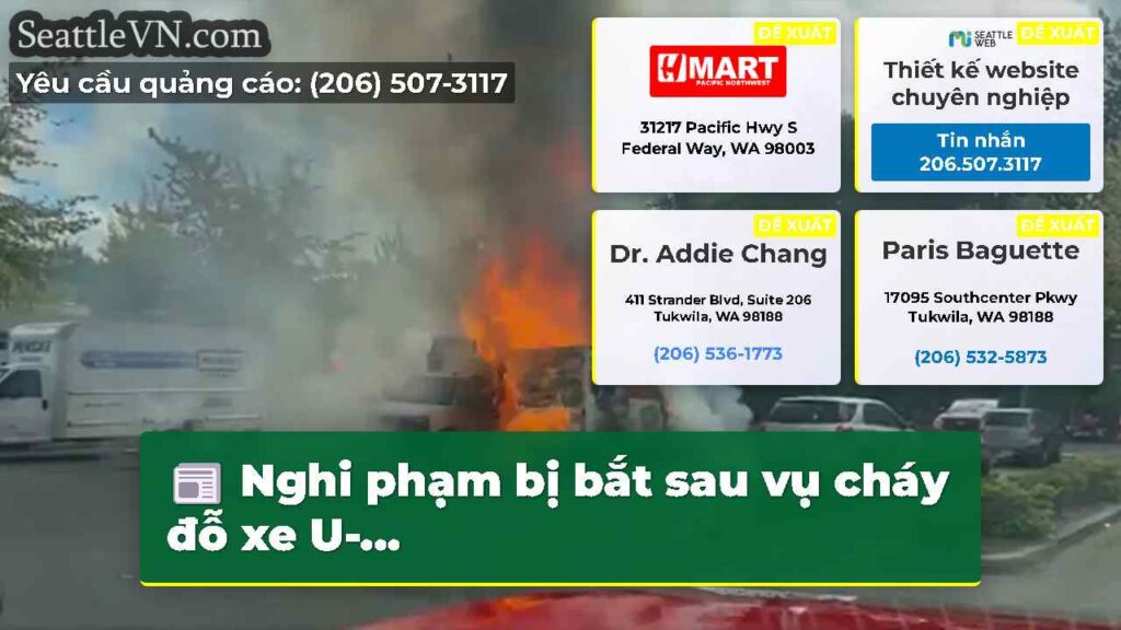 Nghi phạm bị bắt sau vụ cháy đỗ xe U-...