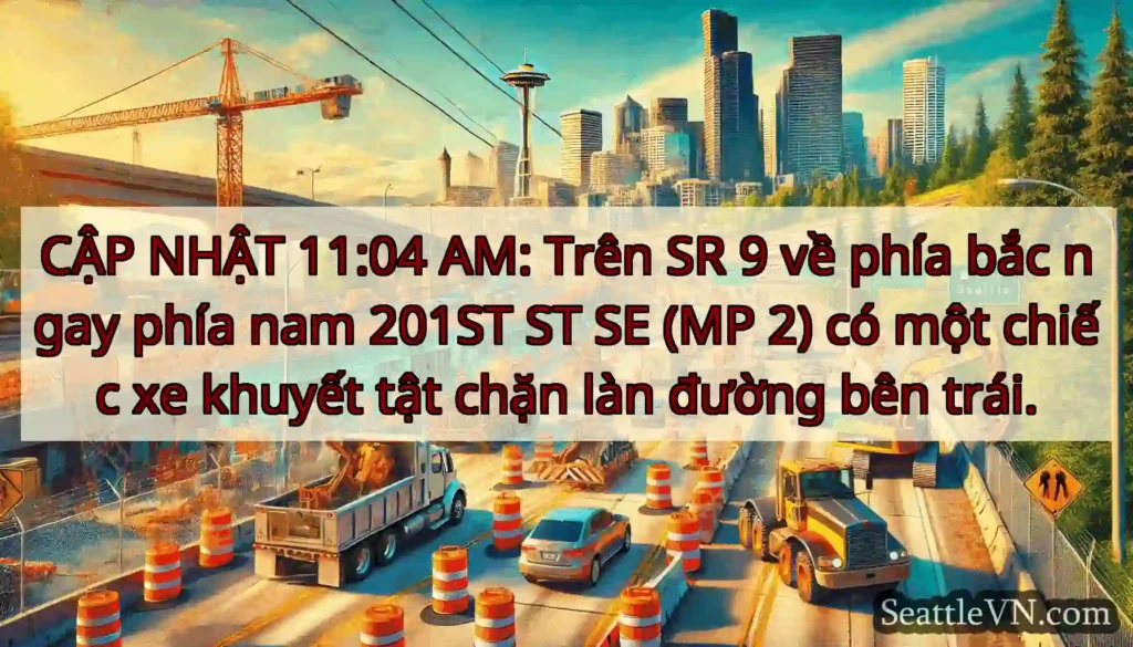 CẬP NHẬT 11:04 AM: Trên SR 9 về phía bắc ngay