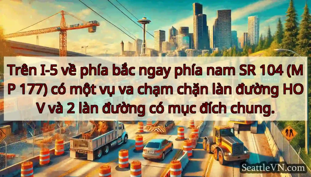 Trên I-5 về phía bắc ngay phía nam SR 104 (MP