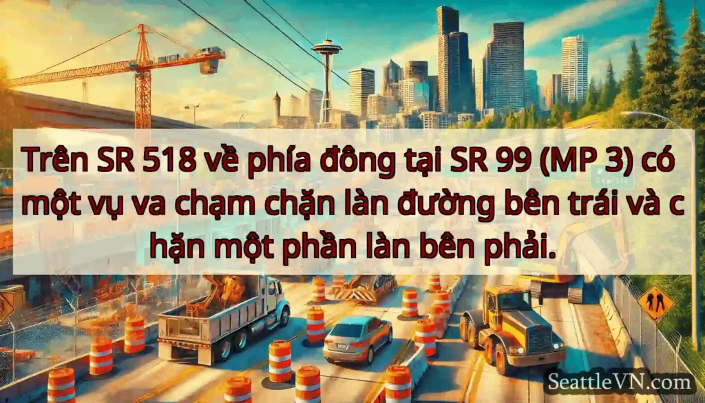 Trên SR 518 về phía đông tại SR 99 (MP 3) có một