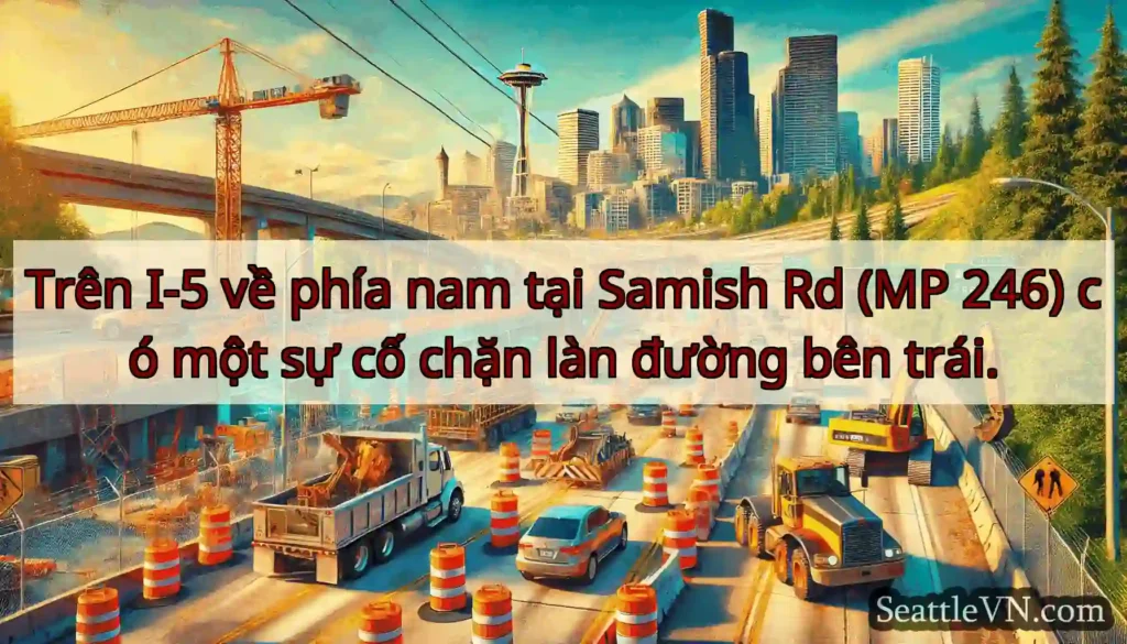 Trên I-5 về phía nam tại Samish Rd (MP 246) có