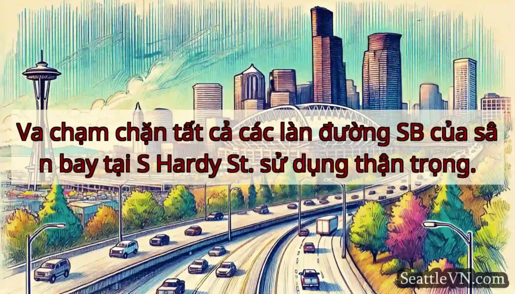 Va chạm chặn tất cả các làn đường SB của sân bay