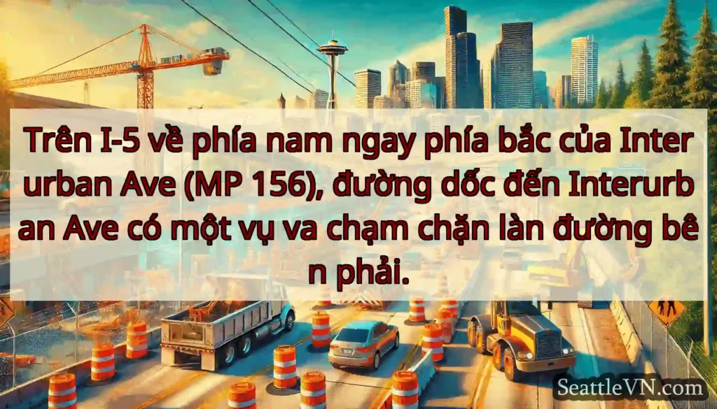 Trên I-5 về phía nam ngay phía bắc của Interurban