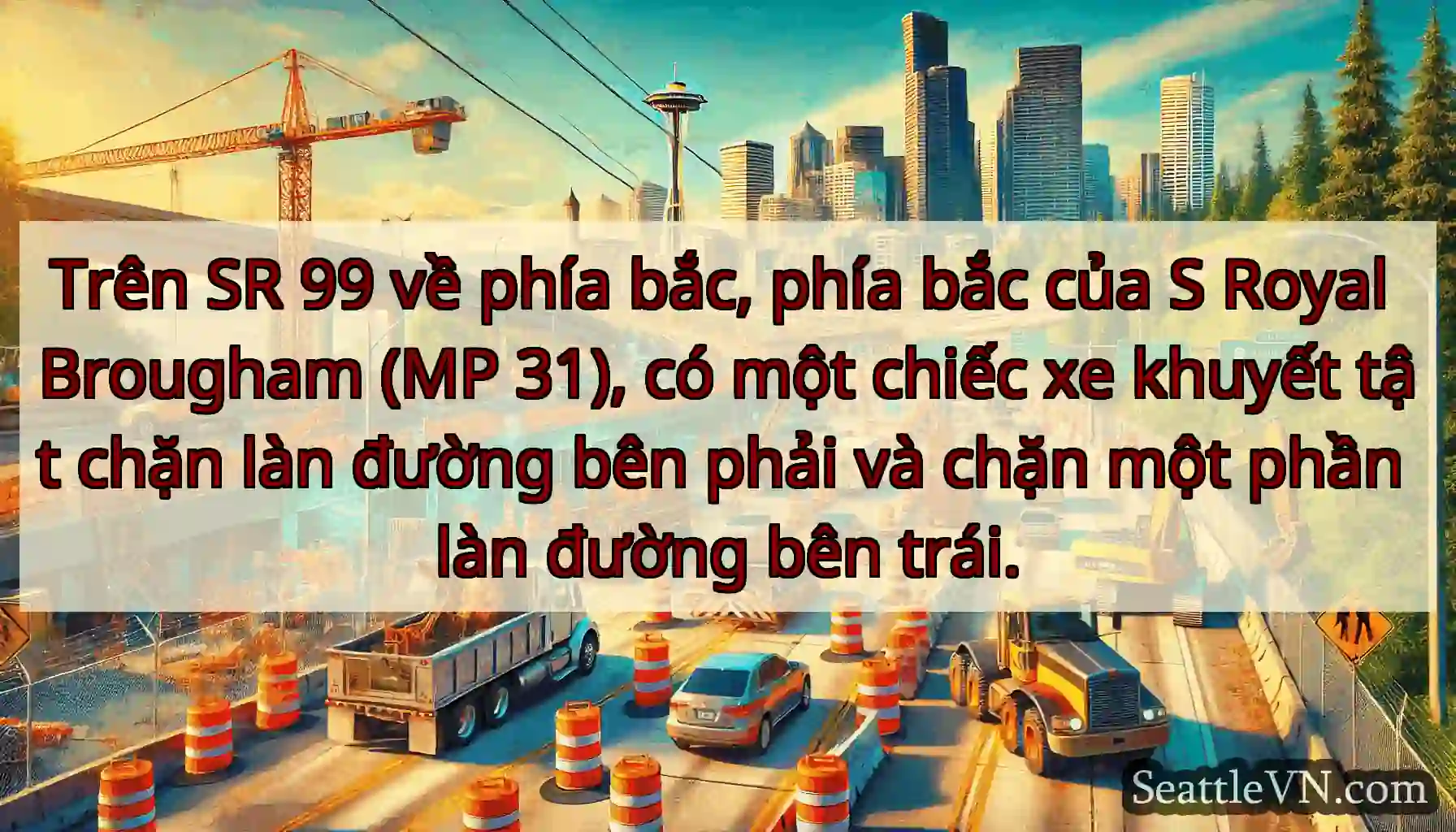 Trên SR 99 về phía bắc, phía bắc của S Royal