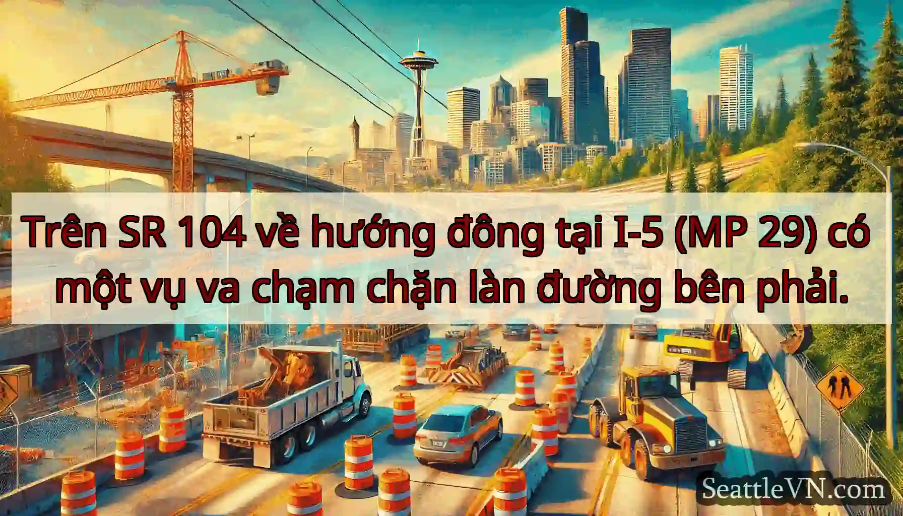 Trên SR 104 về hướng đông tại I-5 (MP 29) có một