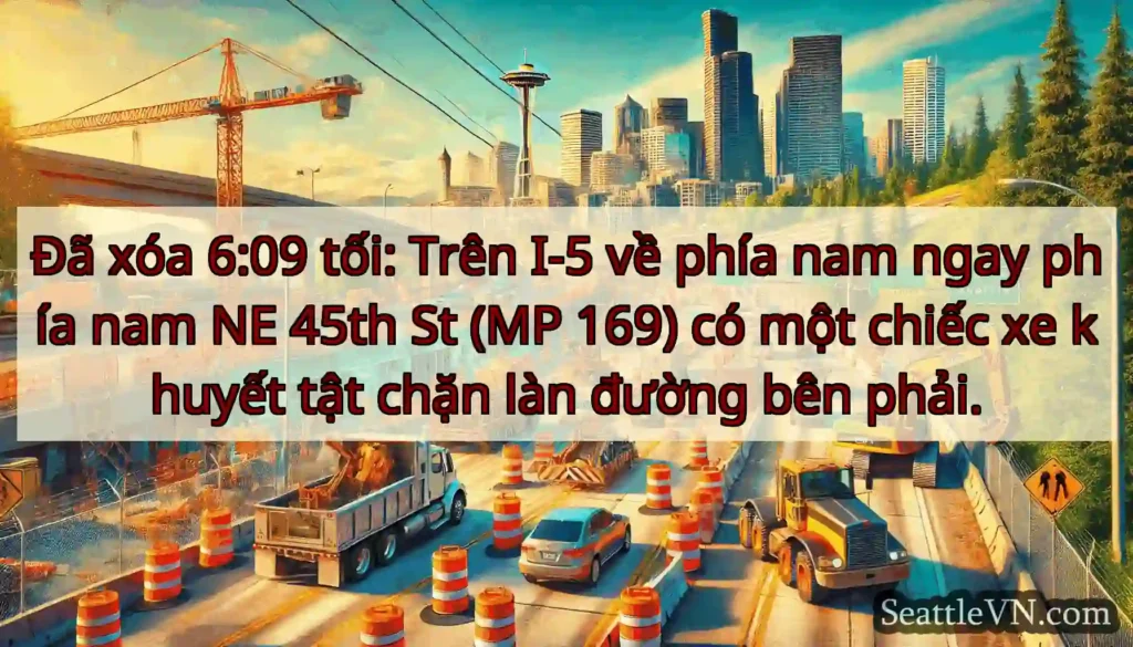 Đã xóa 6:09 tối: Trên I-5 về phía nam ngay phía