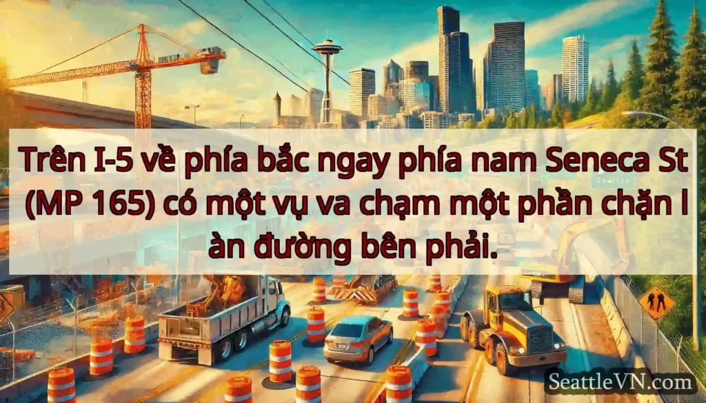 Trên I-5 về phía bắc ngay phía nam Seneca St (MP