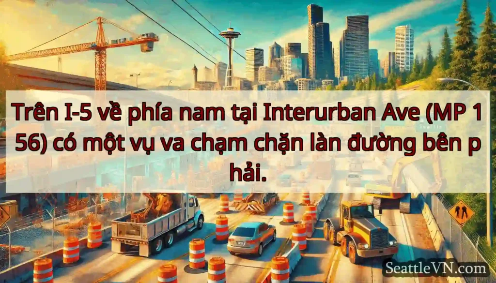 Trên I-5 về phía nam tại Interurban Ave (MP 156)