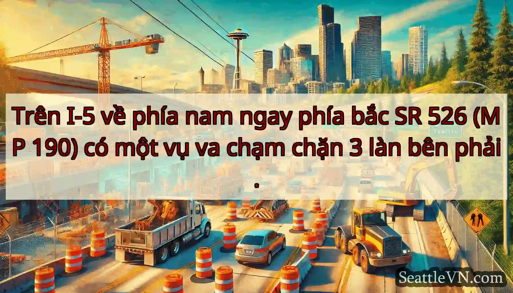 Trên I-5 về phía nam ngay phía bắc SR 526 (MP