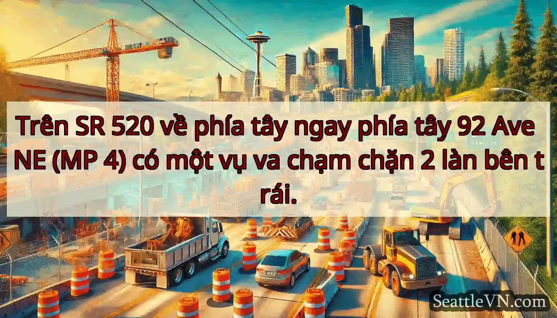 Trên SR 520 về phía tây ngay phía tây 92 Ave NE