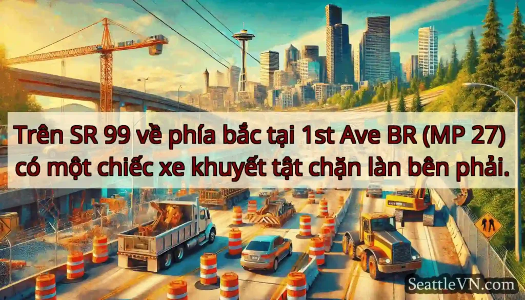 Trên SR 99 về phía bắc tại 1st Ave BR (MP 27) có