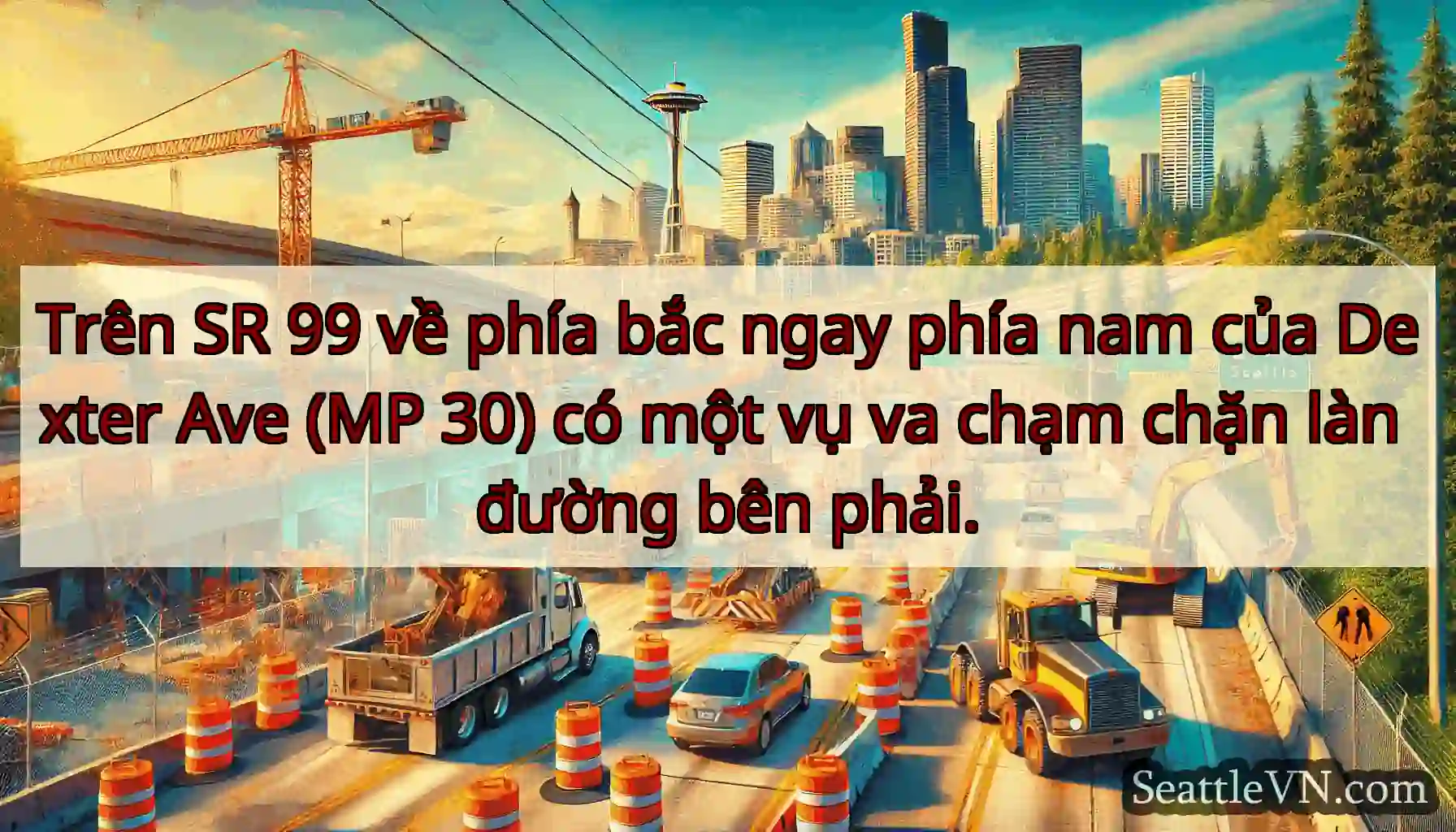 Trên SR 99 về phía bắc ngay phía nam của Dexter