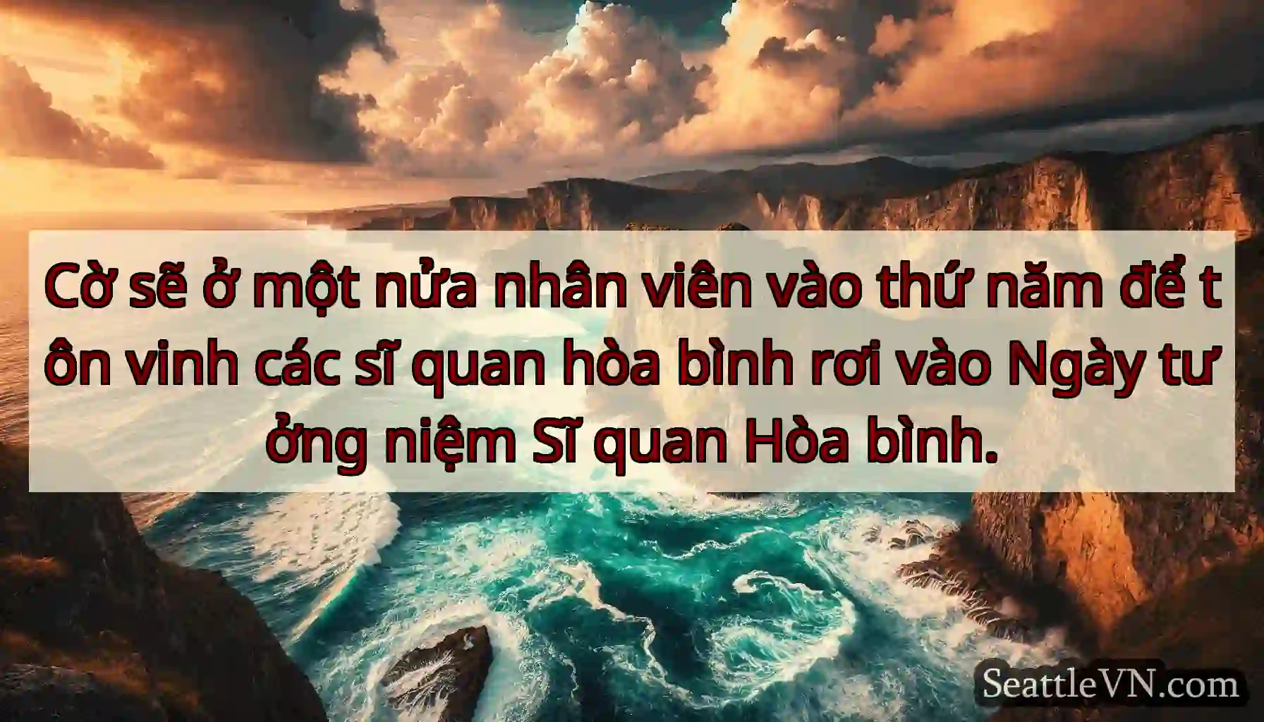 Cờ sẽ ở một nửa nhân viên vào thứ năm để tôn vinh