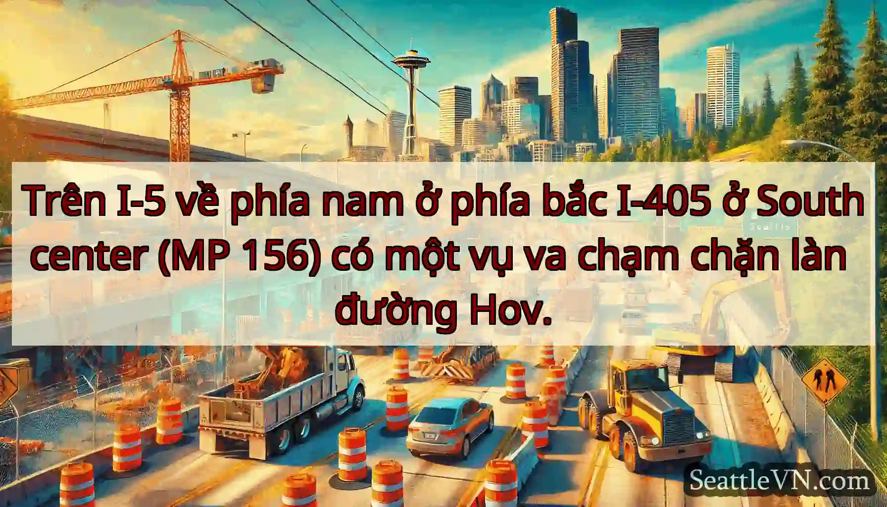 Trên I-5 về phía nam ở phía bắc I-405 ở