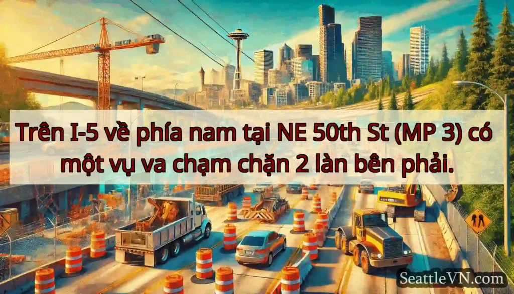 Trên I-5 về phía nam tại NE 50th St (MP 3) có một