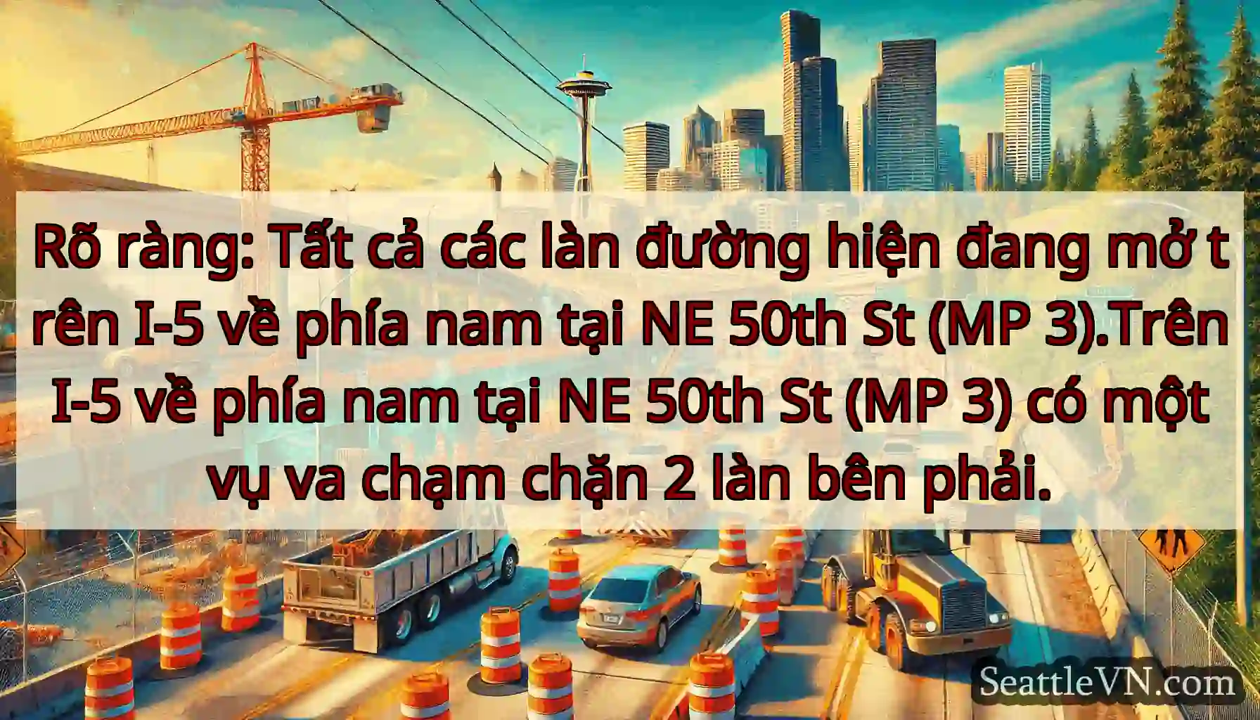 Rõ ràng: Tất cả các làn đường hiện đang mở trên