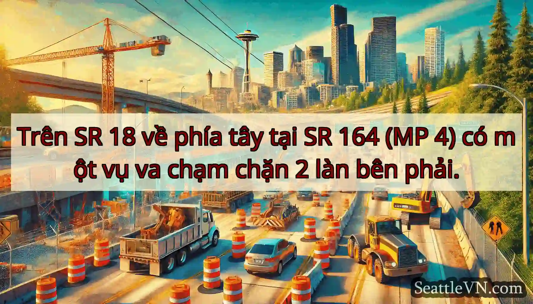 Trên SR 18 về phía tây tại SR 164 (MP 4) có một