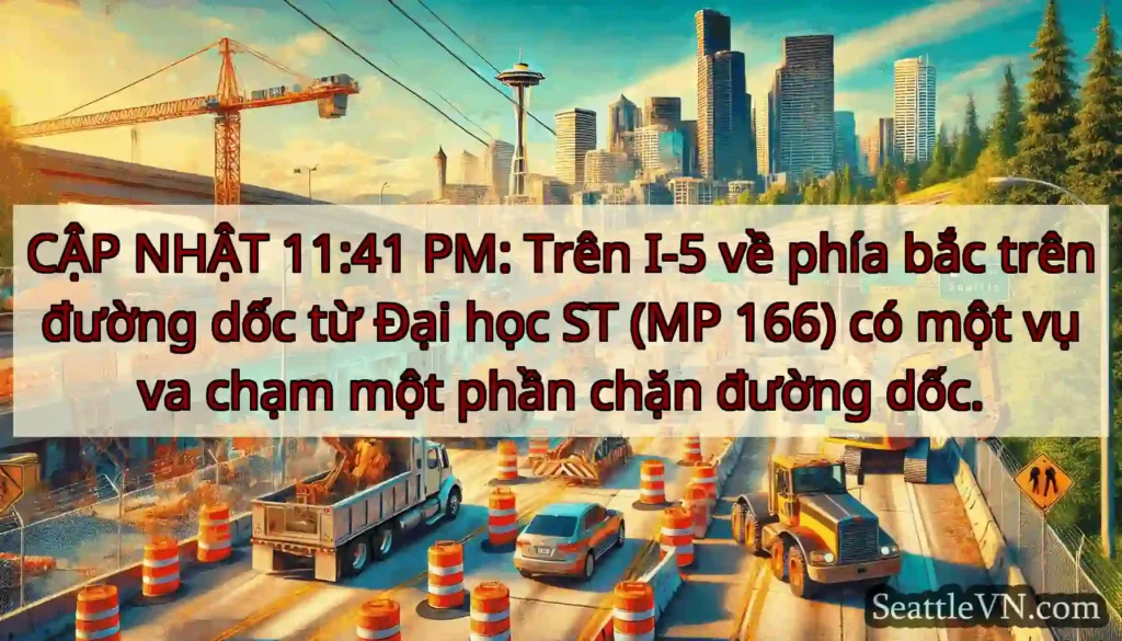 CẬP NHẬT 11:41 PM: Trên I-5 về phía bắc trên