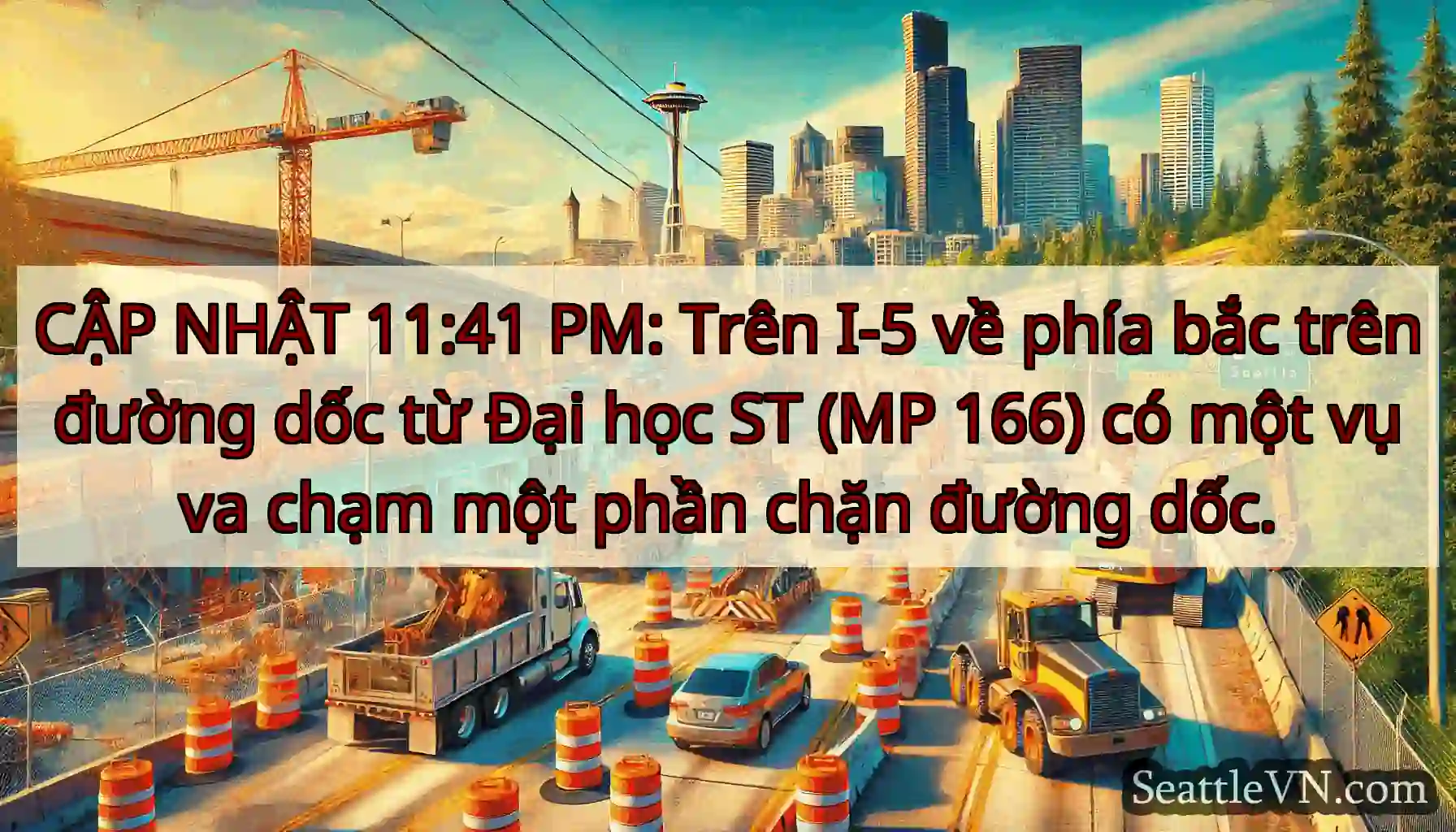 CẬP NHẬT 11:41 PM: Trên I-5 về phía bắc trên