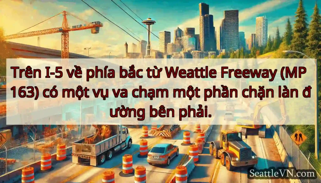 Trên I-5 về phía bắc từ Weattle Freeway (MP 163)