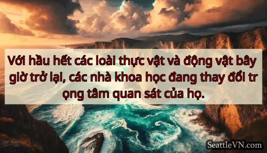 Với hầu hết các loài thực vật và động vật bây giờ