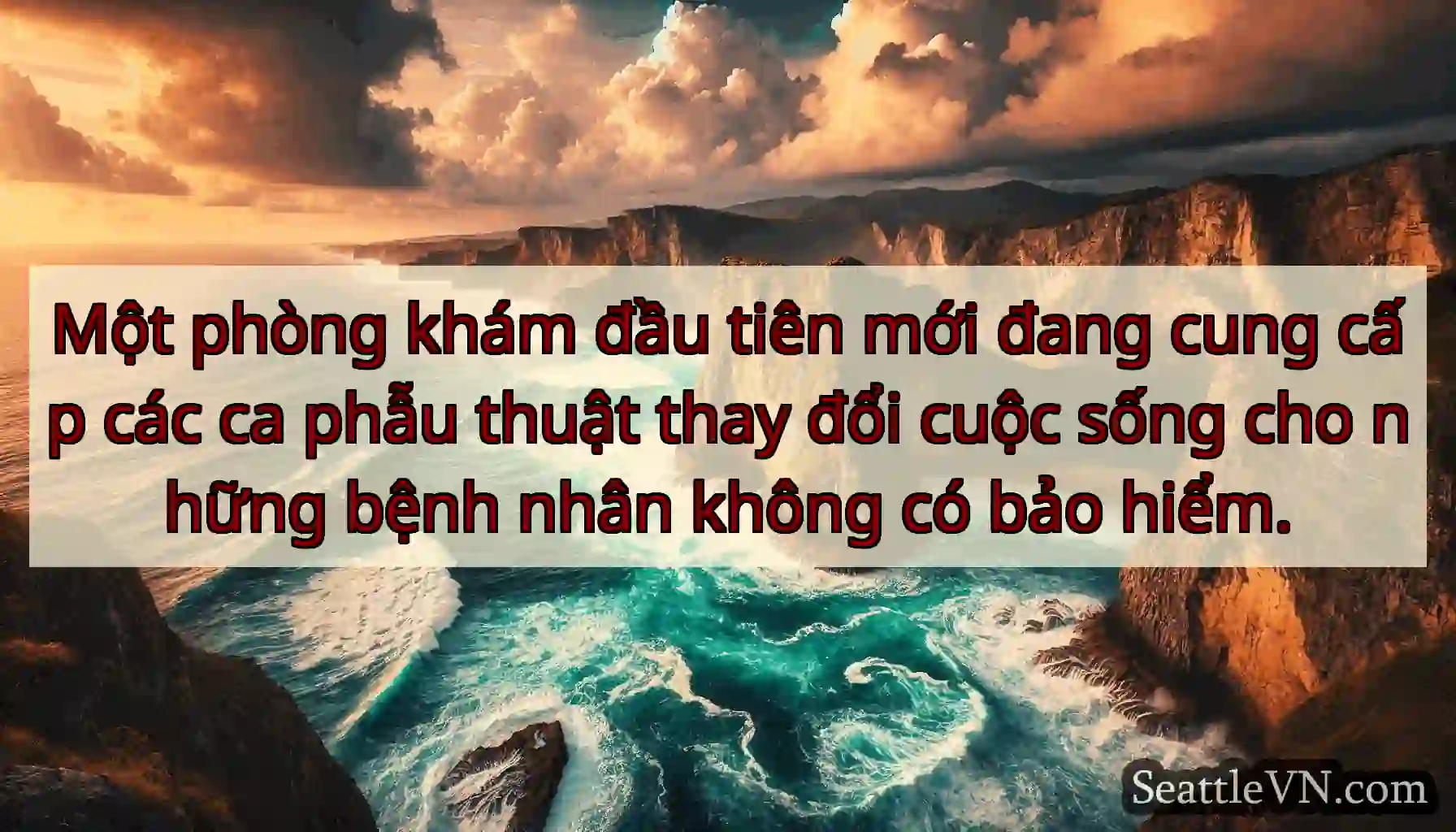 Một phòng khám đầu tiên mới đang cung cấp các ca