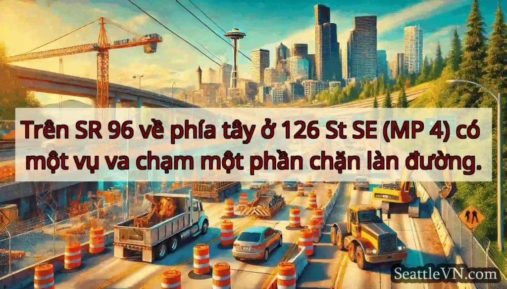 Trên SR 96 về phía tây ở 126 St SE (MP 4) có một