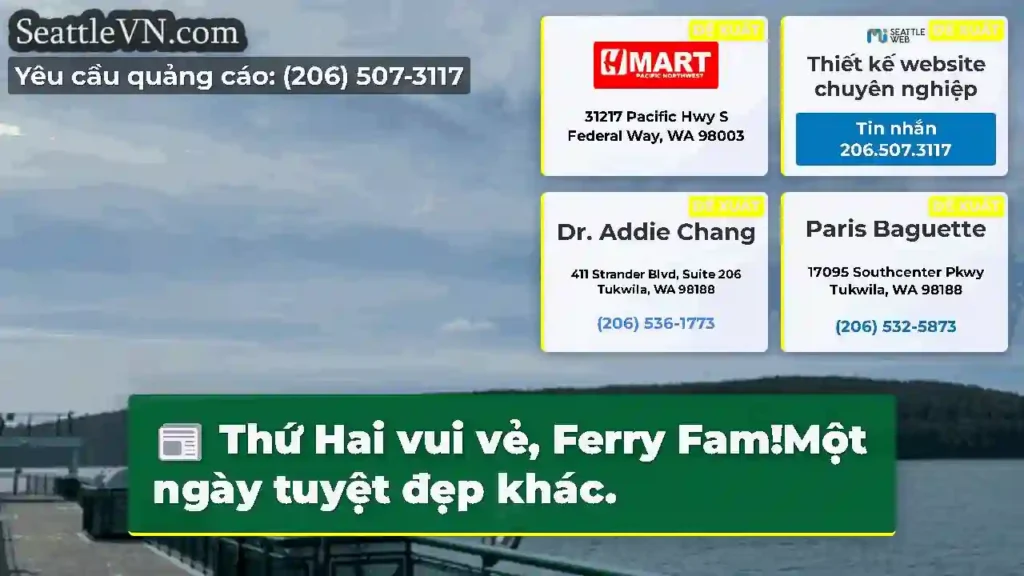 Thứ Hai vui vẻ, Ferry Fam!Một ngày tuyệt đẹp khác.