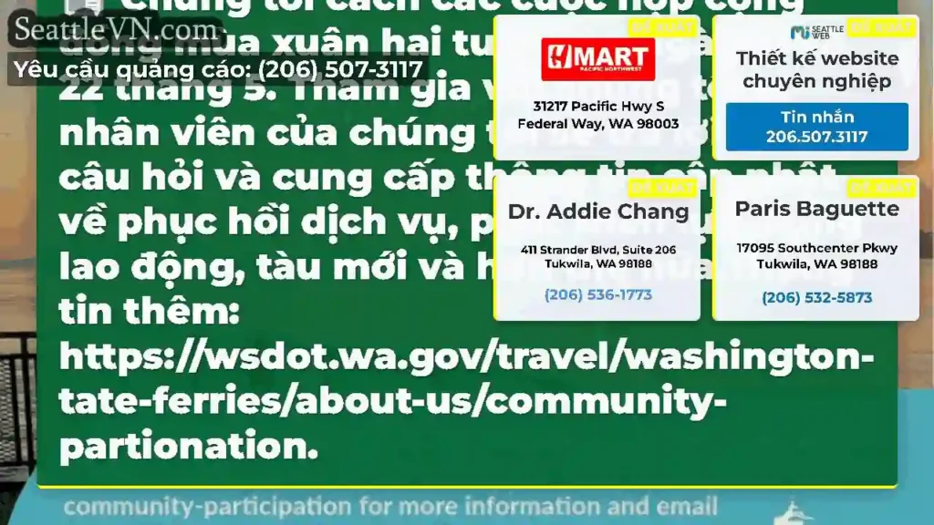 Chúng tôi cách các cuộc họp cộng đồng mùa xuân