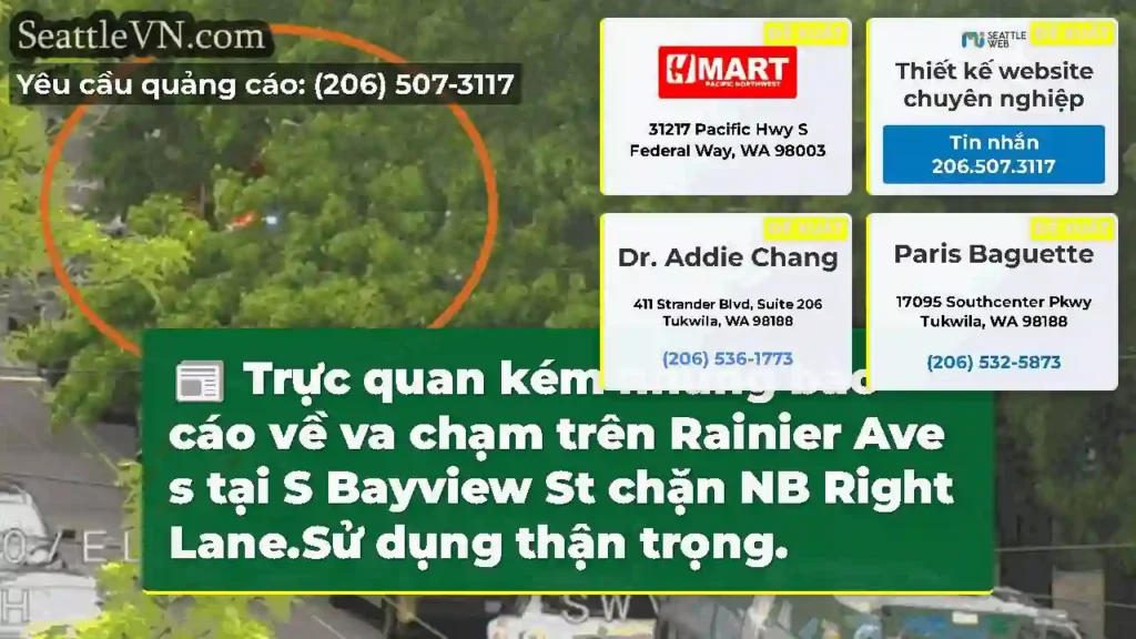 Trực quan kém nhưng báo cáo về va chạm trên