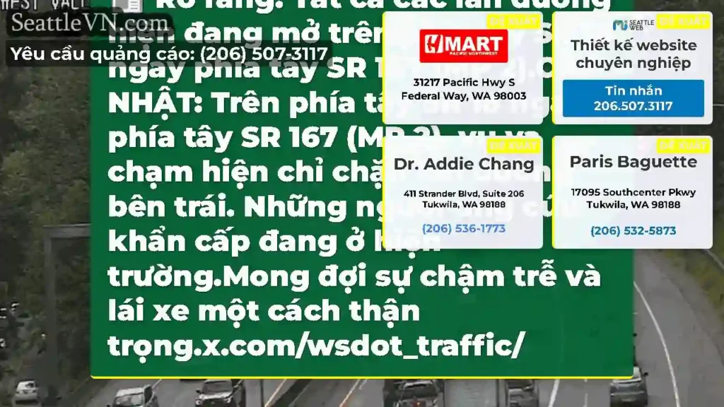 Rõ ràng: Tất cả các làn đường hiện đang mở trên