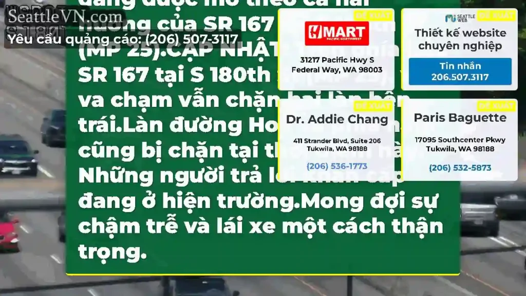 Rõ ràng: Tất cả các làn hiện đang được mở theo cả