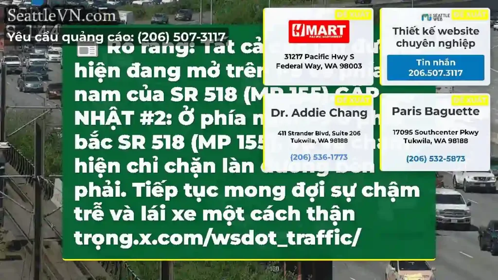 Rõ ràng: Tất cả các làn đường hiện đang mở trên