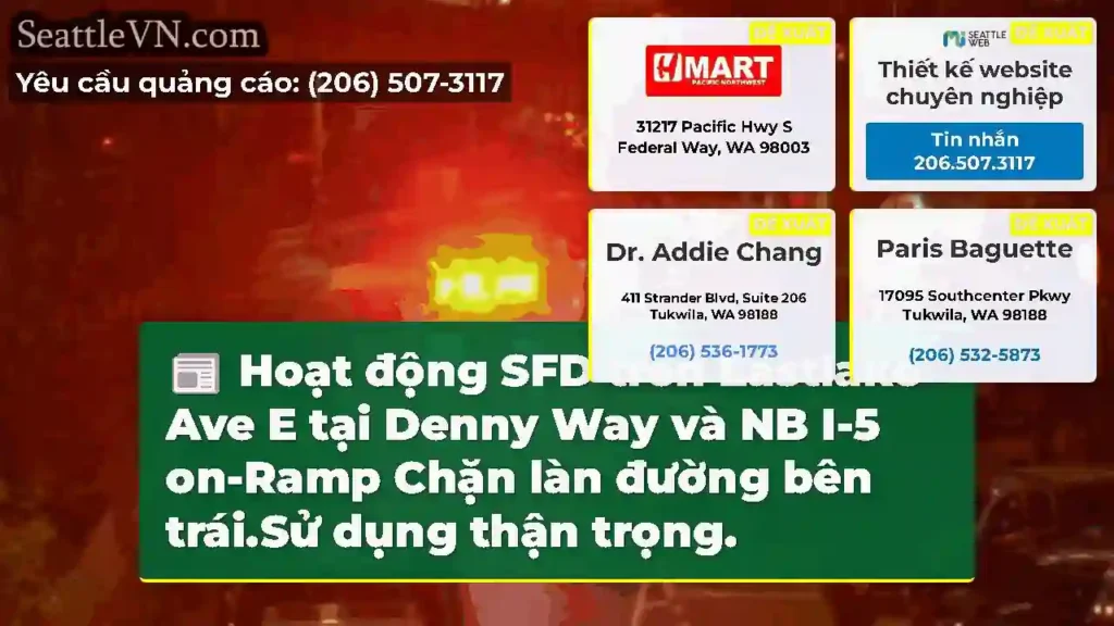Hoạt động SFD trên Eastlake Ave E tại Denny Way
