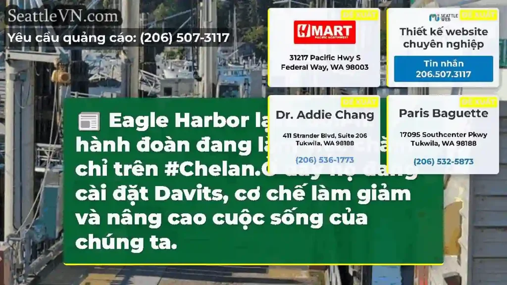 Eagle Harbor lại ở đó!Phi hành đoàn đang làm việc