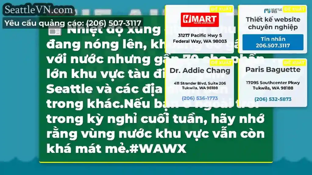 Nhiệt độ xung quanh khu vực đang nóng lên, khoảng